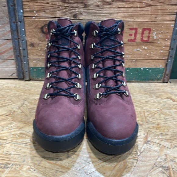 Brand new Waterproof Timberland 6” field boot in burgundy nubuck. - Picture 2 of 5